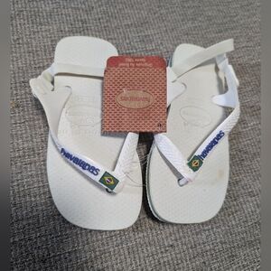 Havaianas White Sandals Classic Flip Flops